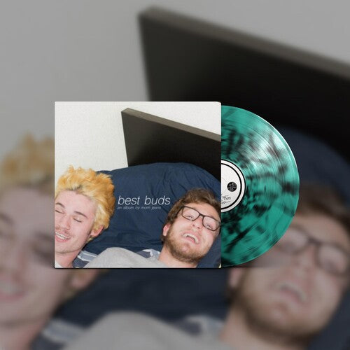 Mom Jeans - Best Buds album cover with green and black splatter vinyl.