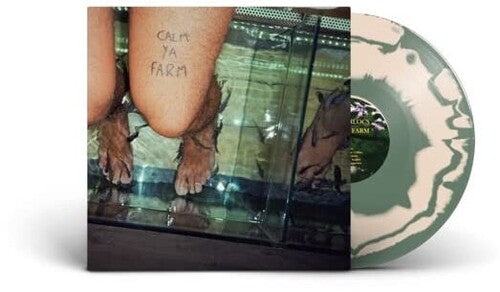 The Murlocs - Calm Ya Farm album cover and bone / olive green colored vinyl.