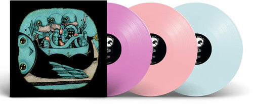 My Morning Jacket - Z album cover and 3LP Pink, peach and green vinyl.