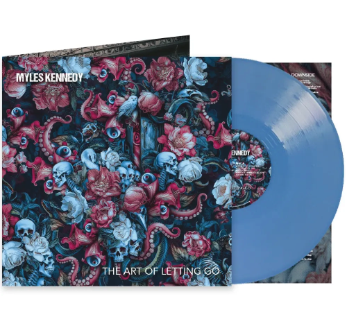 Myles Kennedy - The Art of Letting Go album cover and blue vinyl.