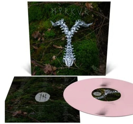 Myrkur - Spine album cover and pink vinyl. 