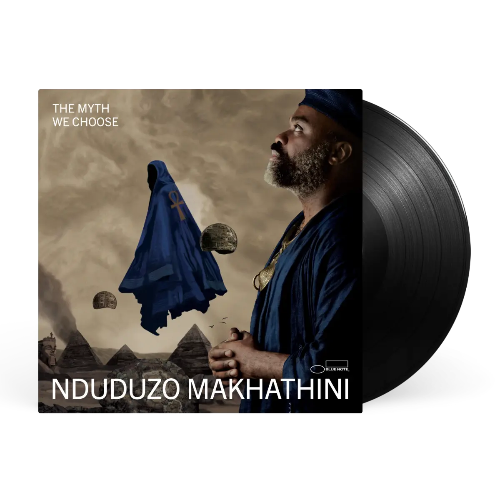 Nduduzo Makhathini - The Myth We Choose album cover and black vinyl