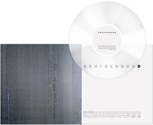 New Order - Brotherhood album cover and clear vinyl.