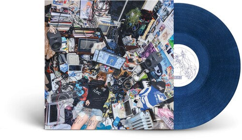Ninajirachi - I Love My Computer album cover and dark blue vinyl