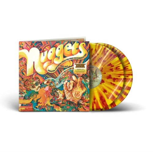 Nuggets - Nuggets: Original Artyfacts From the First Psychedelic Era (1965-1968) album cover and 2LP splatter vinyl.