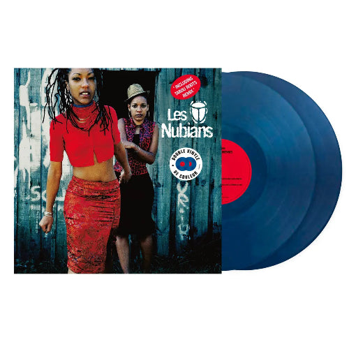 Les Nubians - Princesses Nubiennes album cover and 2LP blue vinyl.