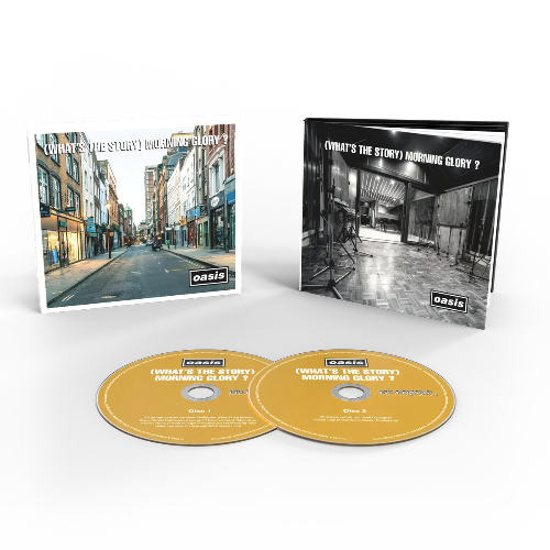 Oasis - (What’s The Story) Morning Glory? album cover and 2CD.
