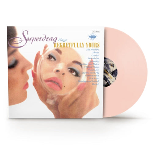 Superdrag - Regretfully Yours album cover and pink vinyl.