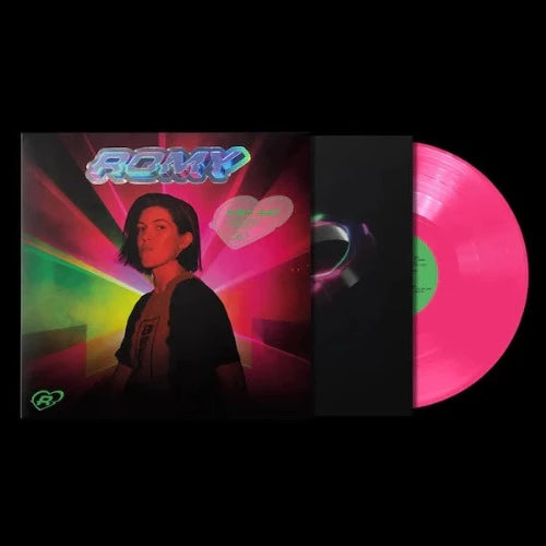 Romy - Mid Air album cover and neon pink vinyl.