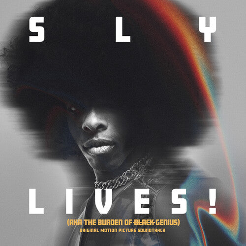 Sly & the Family Stone - SLY LIVES! (aka The Burden of Black Genius) album cover.