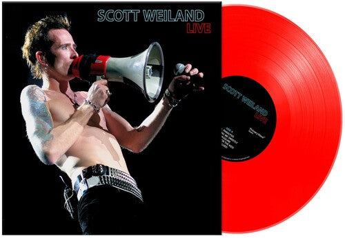 Scott Weiland: Live album cover and red vinyl