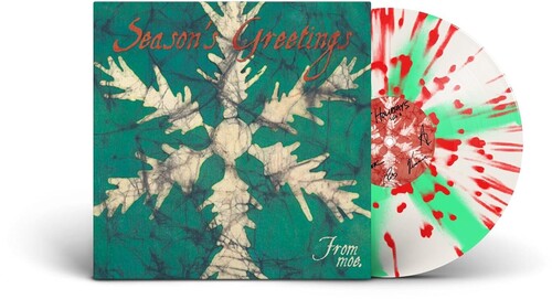 moe. – Season's Greetings from moe. album cover and red, white, and green vinyl.