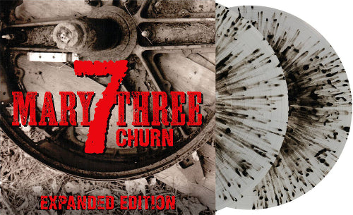 Seven Mary Three - Churn album cover and clear w/ black splatter 2LP.