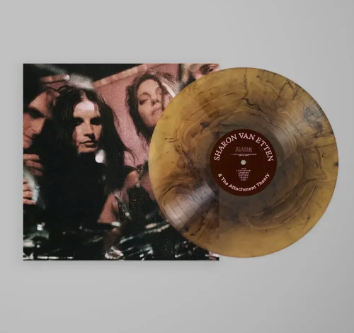 Sharon Van Etten - Sharon Van Etten & The Attachment Theory album cover and amber galaxy vinyl.