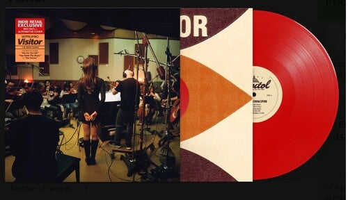 Sienna Spiro - Visitor album cover and red vinyl