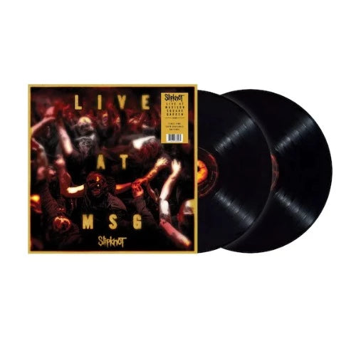 Slipknot - Live At MSG album cover and 2LP black vinyl.