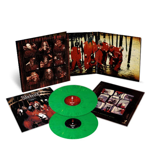 Slipknot - Slipknot album cover and 2LP green vinyl.