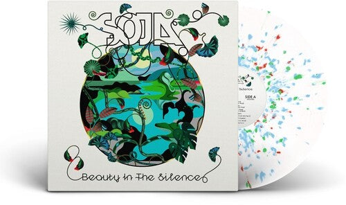 Soja - Beauty In The Silence album cover with splatter vinyl.