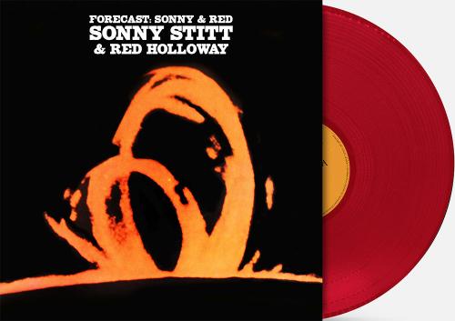 Sonny Stitt and Red Holloway - Forecast: Sonny and Red album cover and red vinyl.
