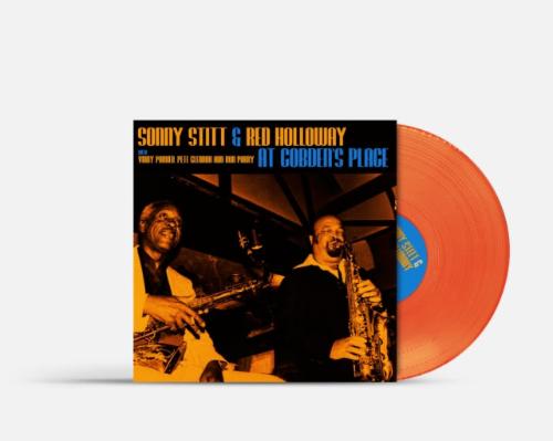 Sonny Stitt & Red Holloway - Live at Cobden’s Place 1981 album cover and orange vinyl.