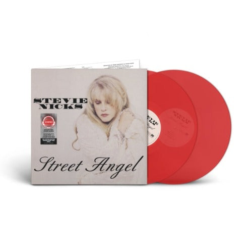 Stevie Nicks - Street Angel album cover and 2LP red transparent vinyl.
