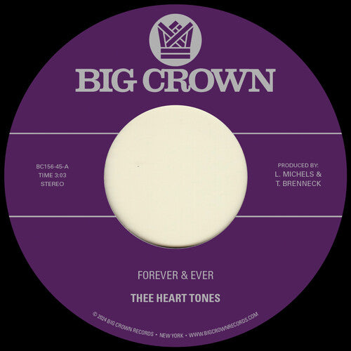 Thee Heart Tones - Forever & Ever / Sabor a Mi 7" label.