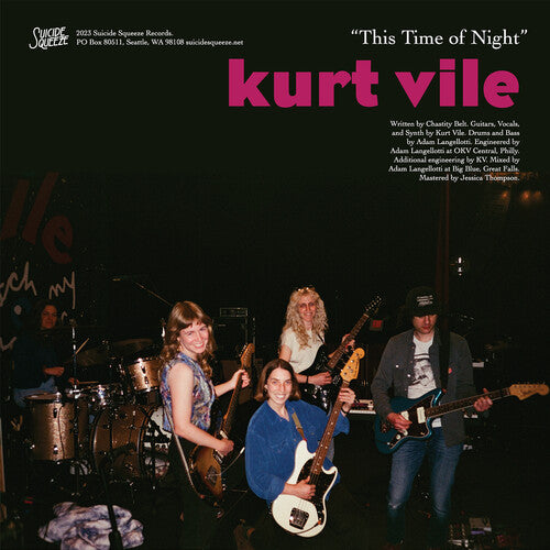 Kurt Vile & Courtney Barnett - This Time of Night / Different Now 7" vinyl cover.
