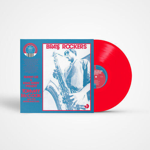 Tommy McCook - Brass Rockers album cover and red vinyl.