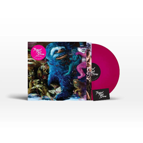 Tropical Fuck Storm - Fairyland Codex album cover and magenta vinyl.
