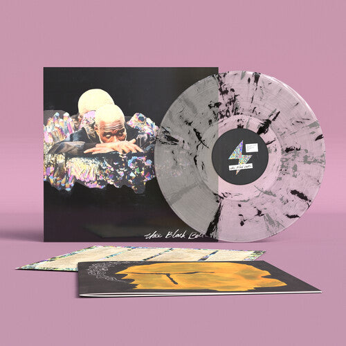 Tunde Adebimpe - Thee Black Boltz album cover and clear w black and white vinyl.