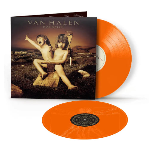 Van Halen - Balance album cover and 2LP orange vinyl.