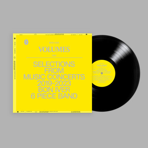 Bon Iver - Volumes: One Selections From Music Concerts 2019-2023 6 Piece Band album cover and vinyl