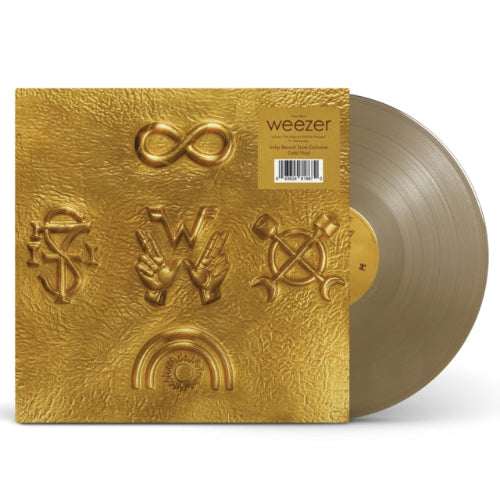 Weezer - Weezer album cover and gold vinyl