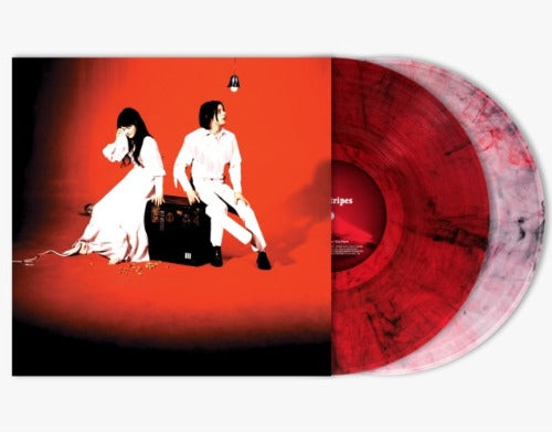 The White Stripes - Elephant album cover with Red & Black Smokey Vinyl and Red Clear Smokey Vinyl.