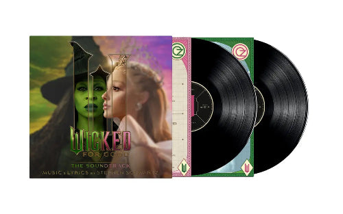 Wicked: For Good album cover and 2LP vinyl.