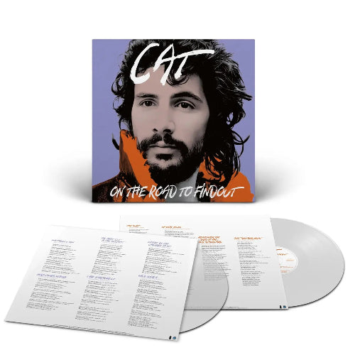 Yusuf - On The Road To Findout: Greatest Hits album cover and 2LP clear vinyl.