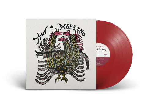 Adrian Quesada - Trio Asesino album cover and red vinyl.