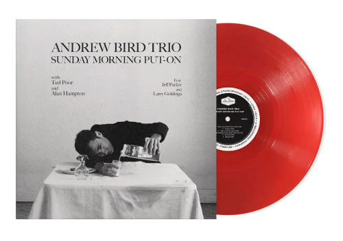 Andrew Bird - Sunday Morning Put-On album cover and red vinyl.