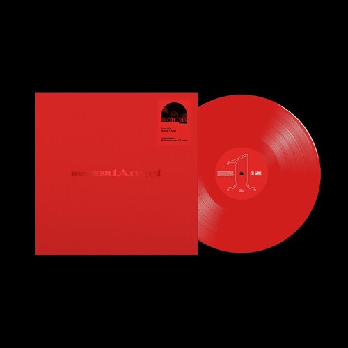 Charli XCX - Number 1 Angel album cover and a red vinyl record
