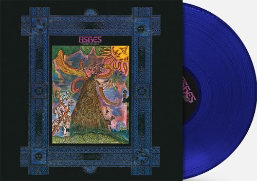 Ashes ft. Pat Taylor - Ashes album cover and blue vinyl.