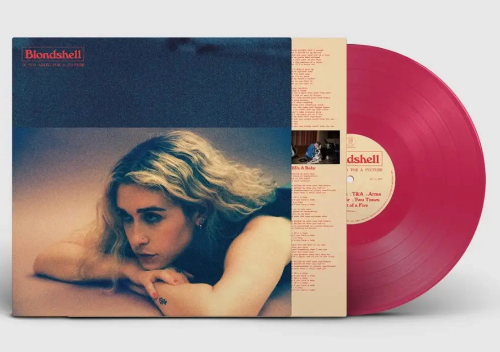 Blondshell - If You Asked For A Picture album cover and red vinyl.