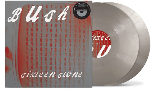Bush - Sixteen Stone album cover and 2LP silver vinyl.