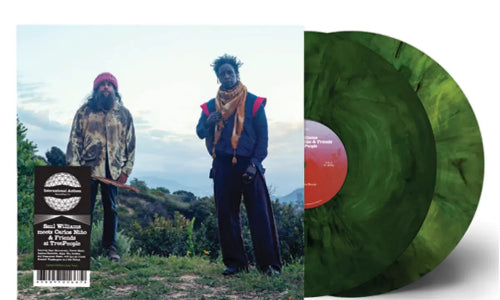Saul Williams meets Carlos Niño & Friends at Treepeople album cover and 2LP green vinyl.