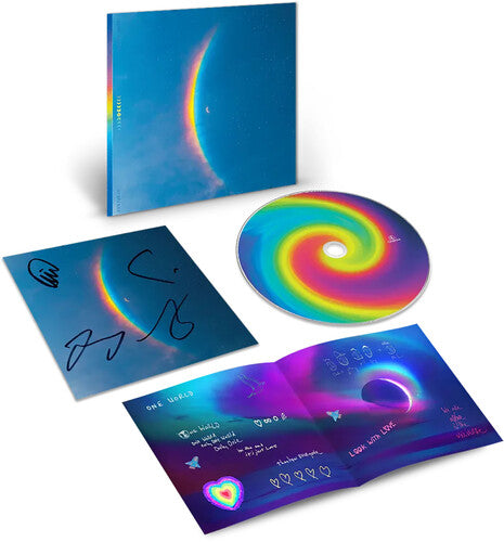 Coldplay - Moon Music album cover, CD, and signed insert.