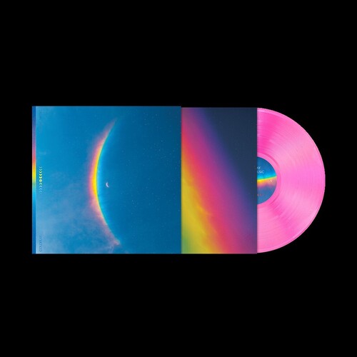 Coldplay - Moon Music album cover and pink vinyl.