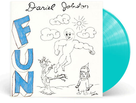 Daniel Johnston - Fun album cover and aqua vinyl