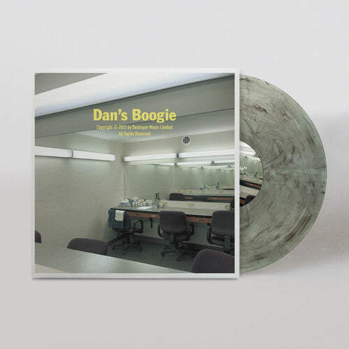 Destroyer - Dan's Boogie album cover and black swirl/clear vinyl.