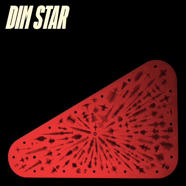 dim star "Slipstream" album cover featuring Red and black patterned object with 'DIM STAR' text on a black background