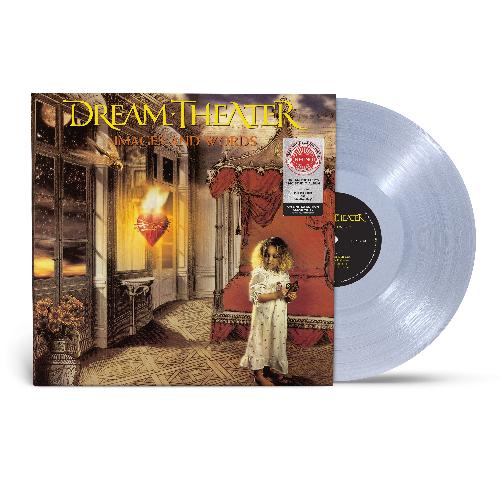 Dream Theater - Images & Words album cover and clear vinyl.