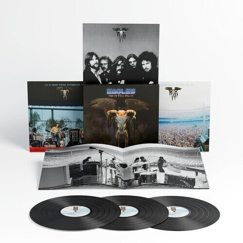Eagles - One Of These Nights album cover, inserts, and 3LP vinyl